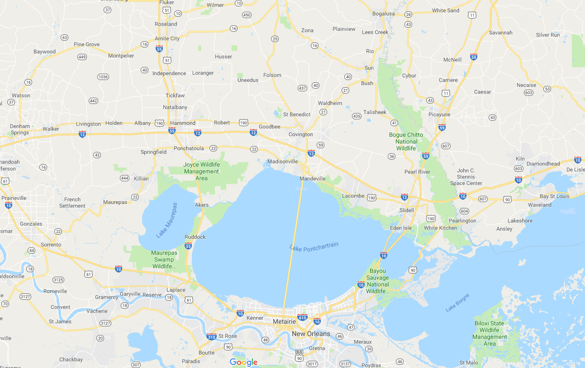 Beals Dumpsters truck serving St. Tammany and Tangipahoa parishes